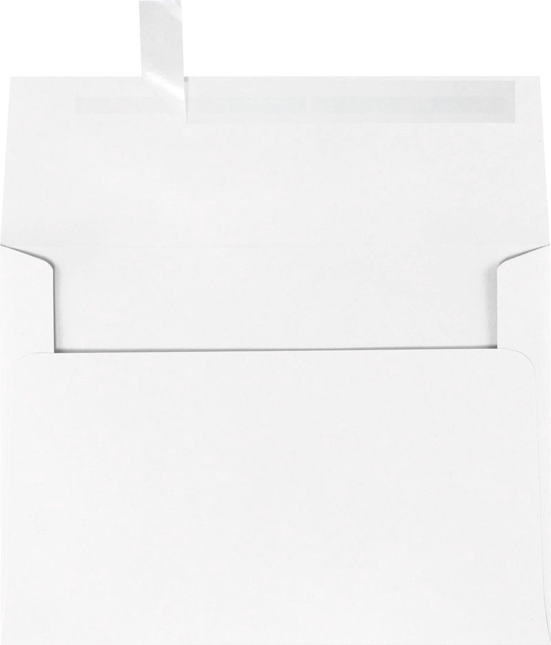 LUXPaper A7 Invitation Envelopes | Peel & Press | 5 1/4" x 7 1/4" | White | 80lb. Text | 100% Recycled | 50 Qty - Image 1